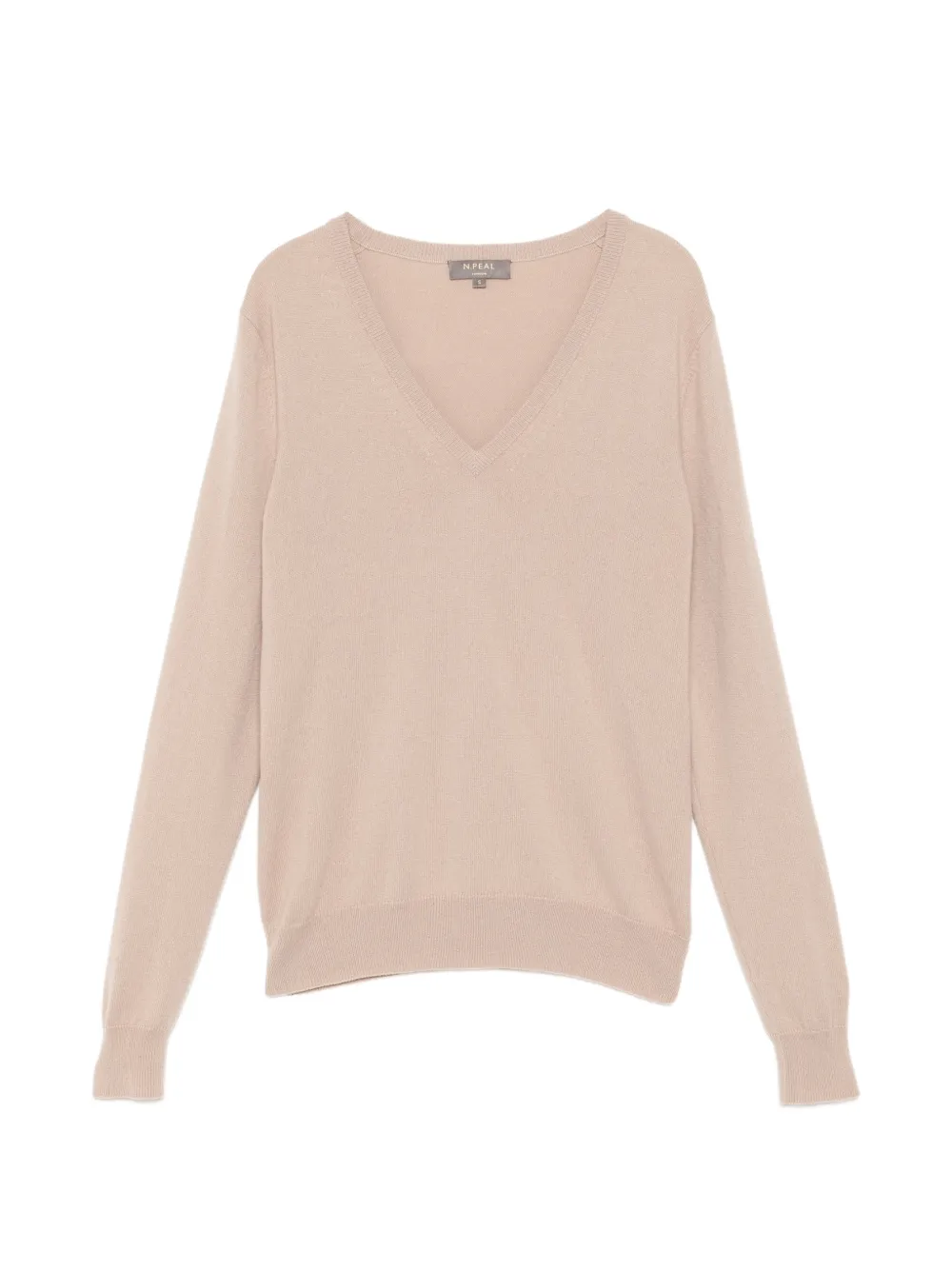 N.Peal Top Phoebe con scollo a V - Toni neutri