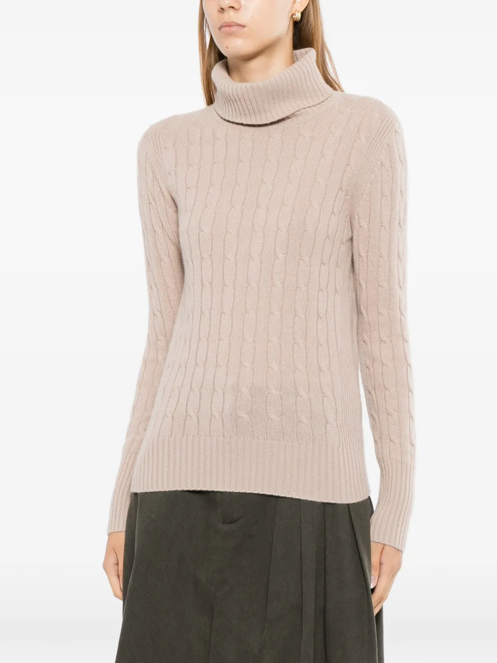 N.Peal Adelyn gebreide top met col Beige