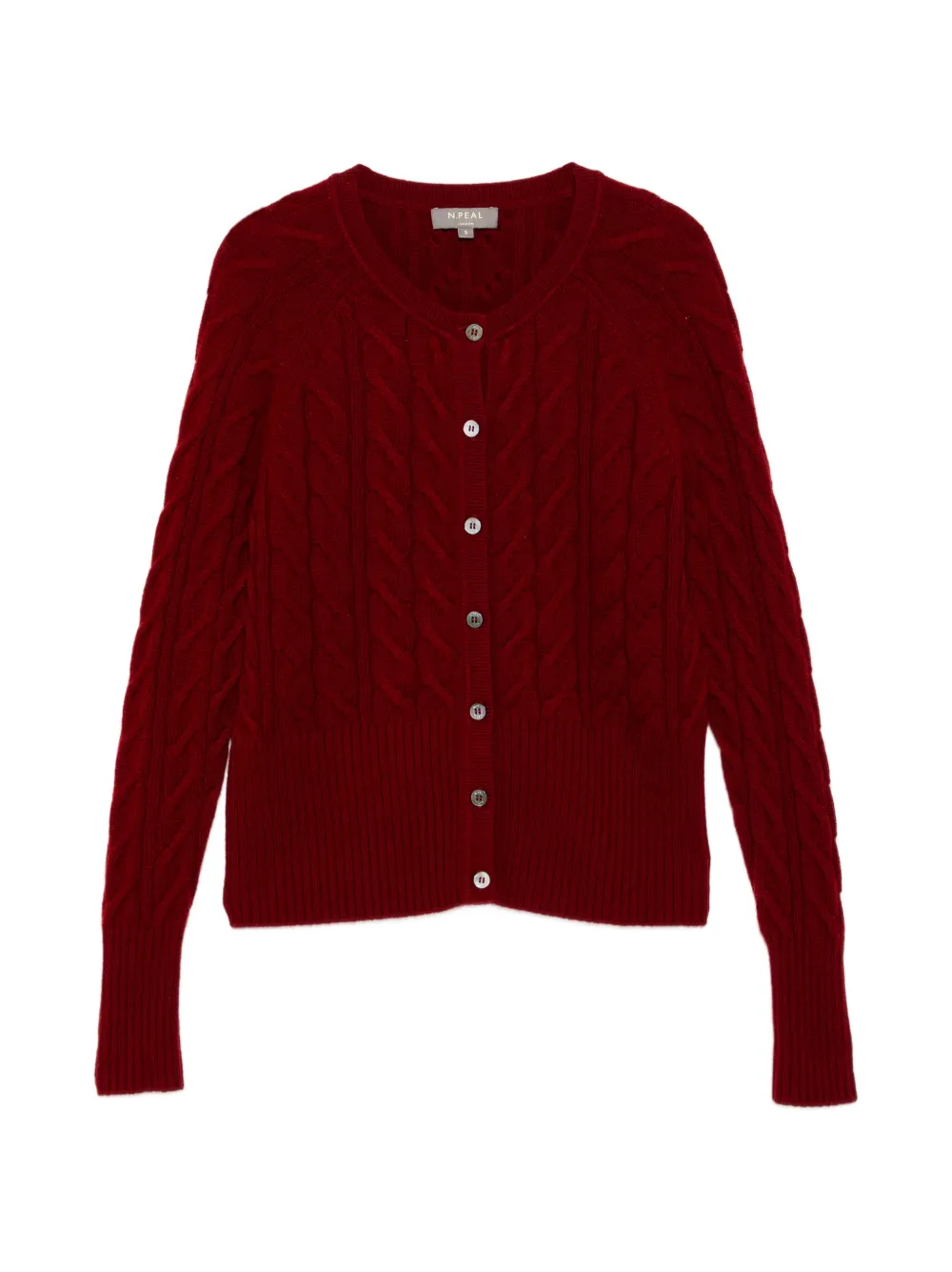 N.Peal Myla cable-knit cardigan