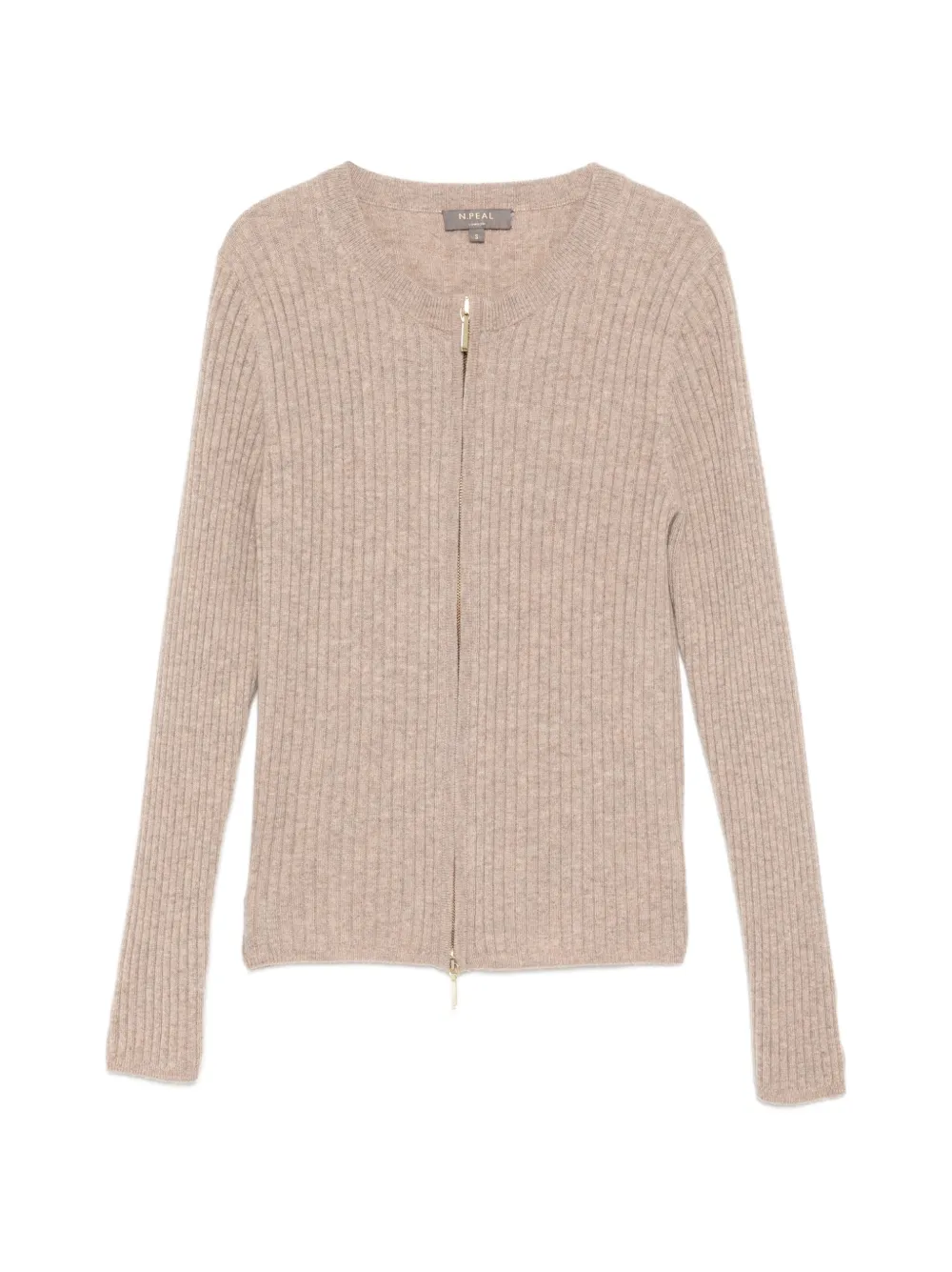 N.Peal ribbed full zip cardigan