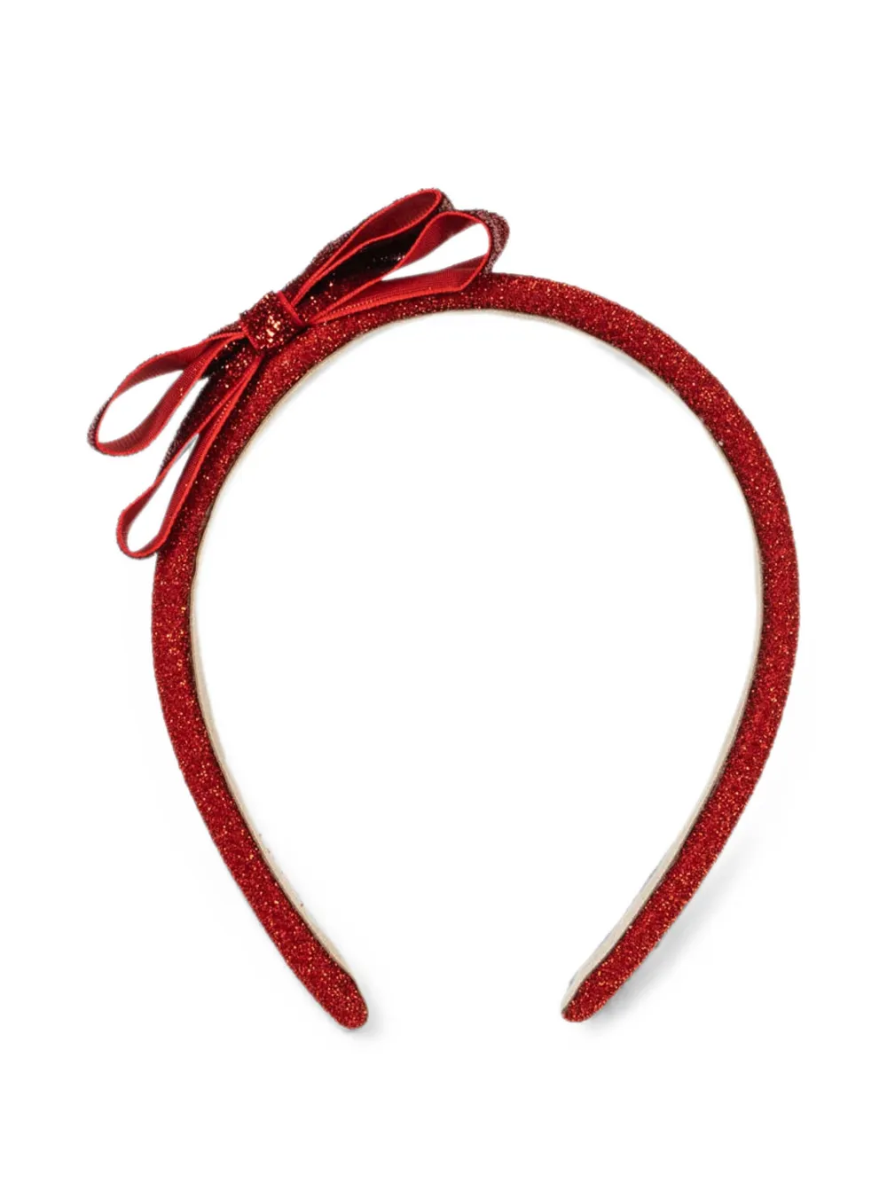 Konges Sløjd glitter bow-detail hairband - Rosso