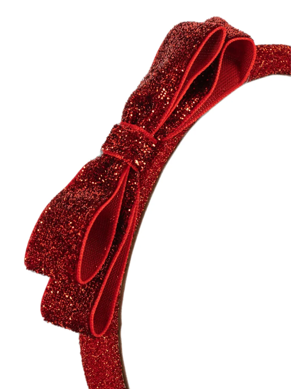 Konges Sløjd Haarband met strikdetail en glitters Rood
