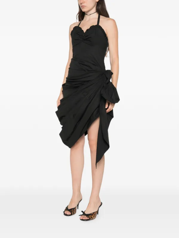 Chloé gathered-detail Asymmetric Dress | Black
