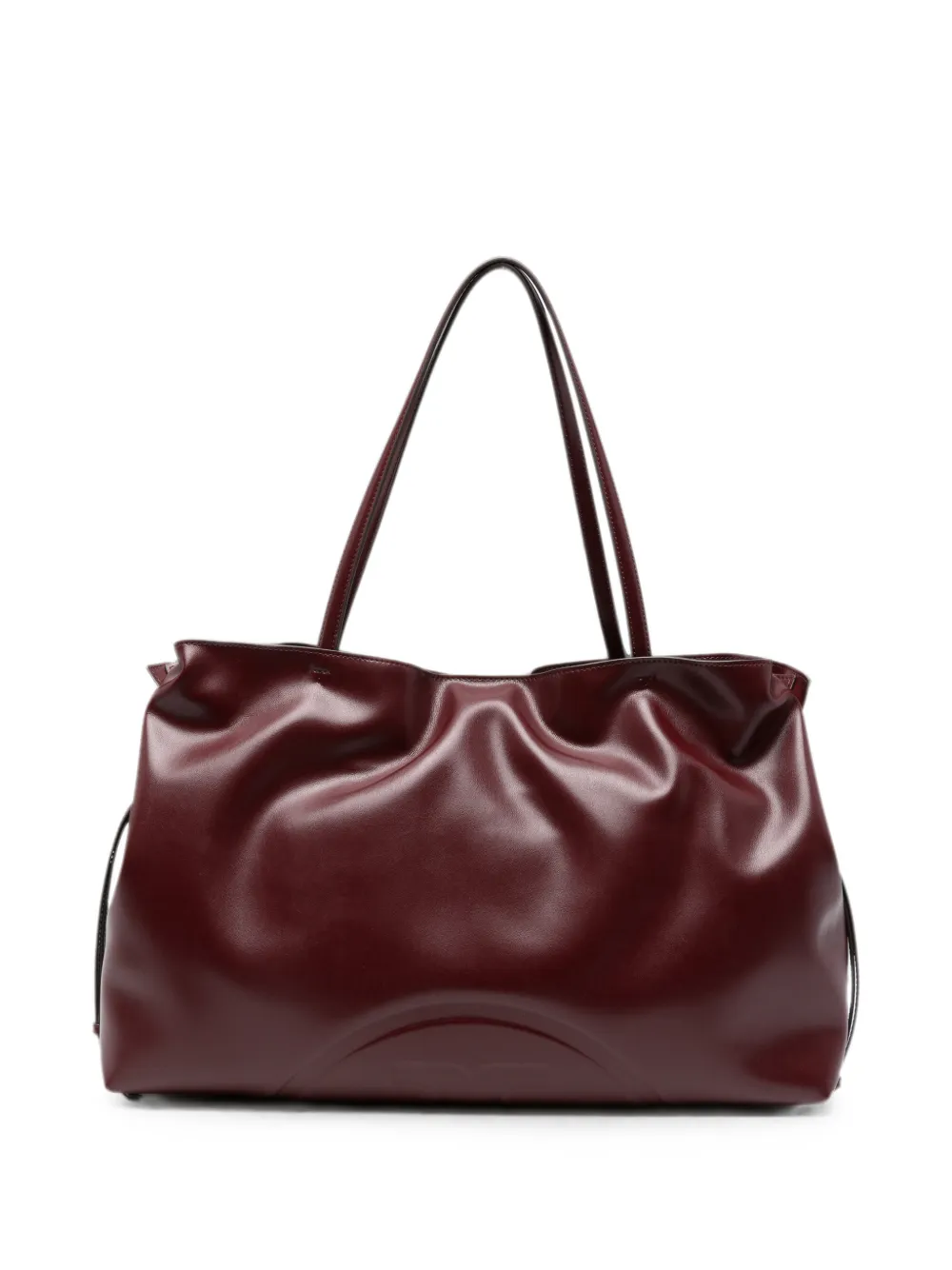 Tory Burch Ella Logo-debossed Tote Bag In Brown
