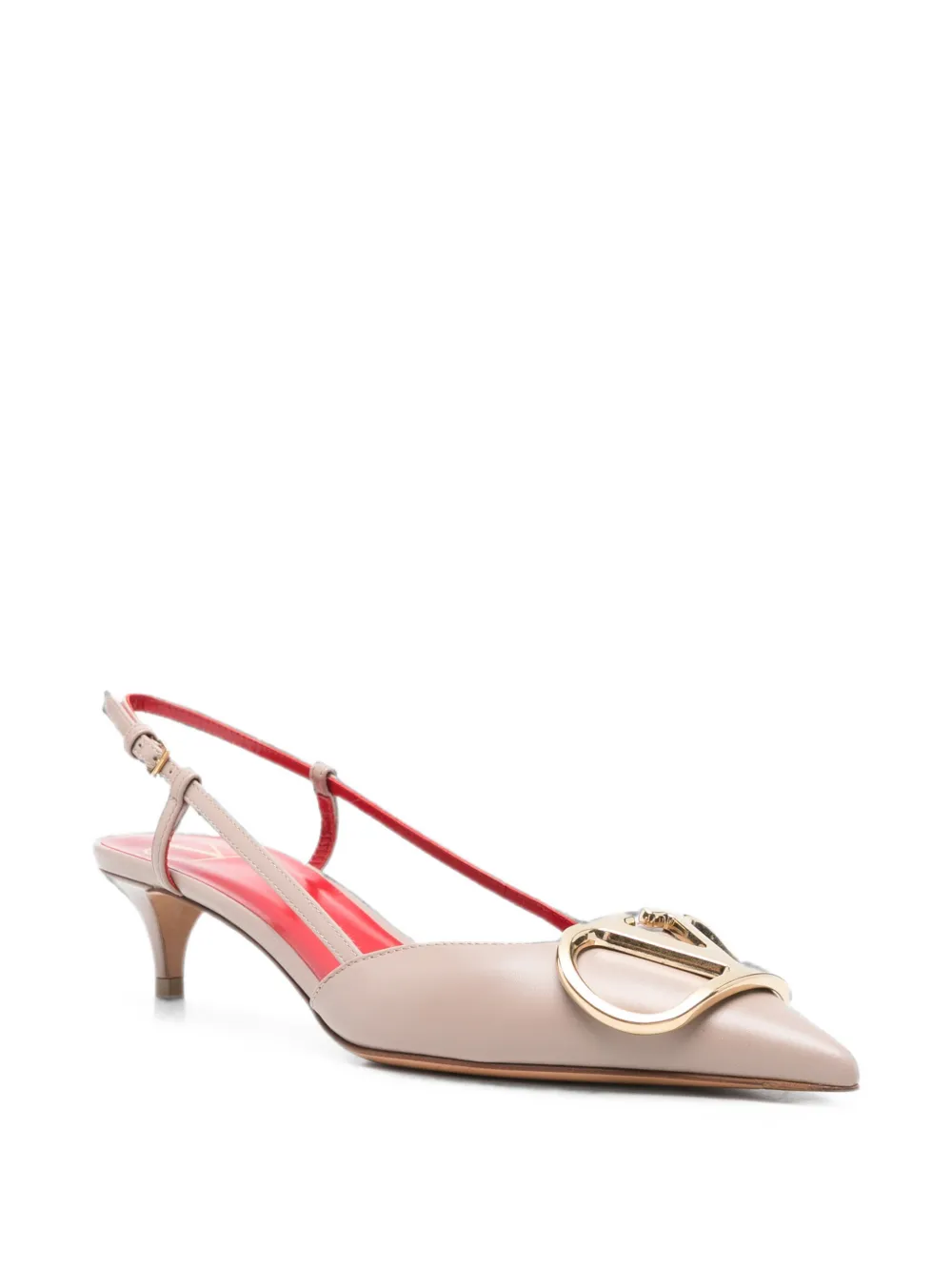 Valentino Garavani VLogo Signature slingback pumps Roze