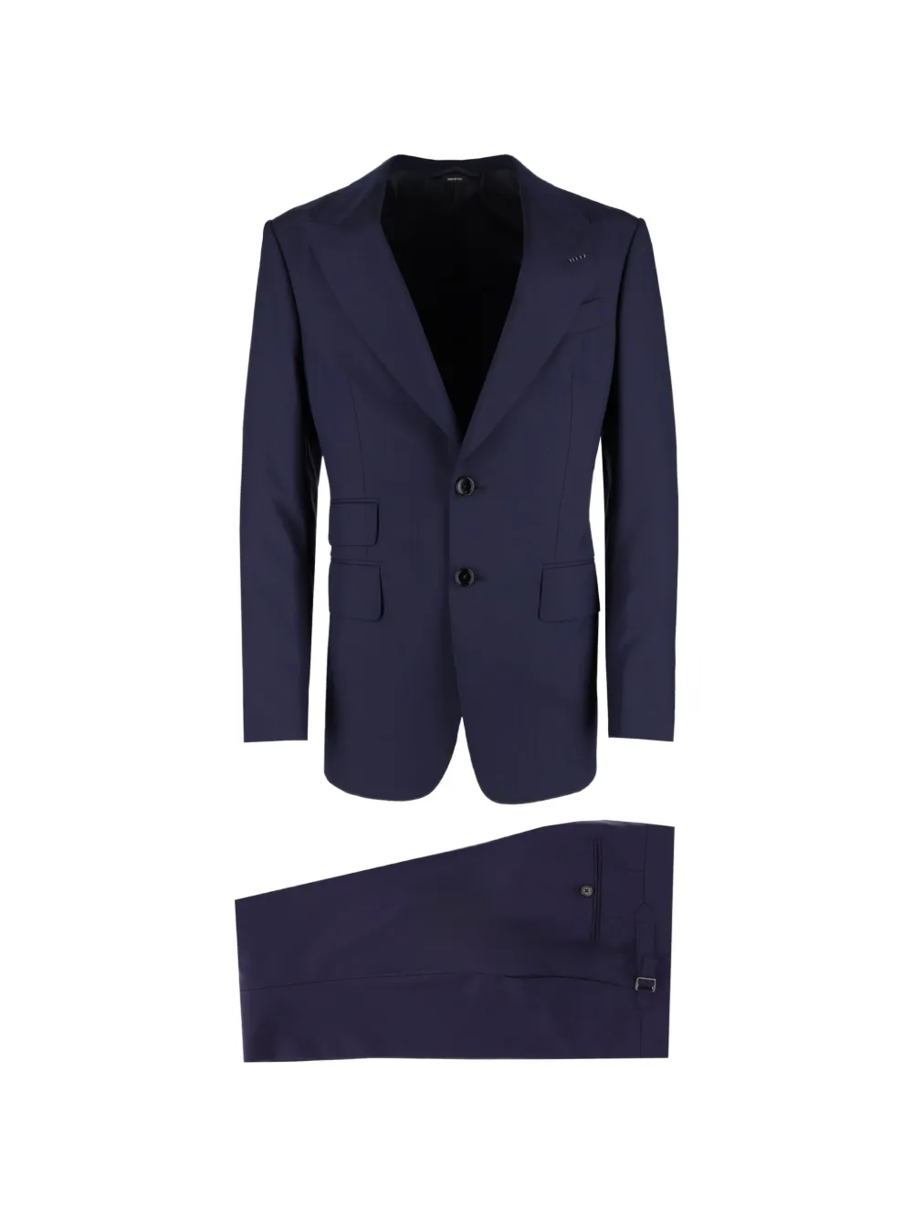 TOM FORD peak-lapel single-breasted suit Blauw
