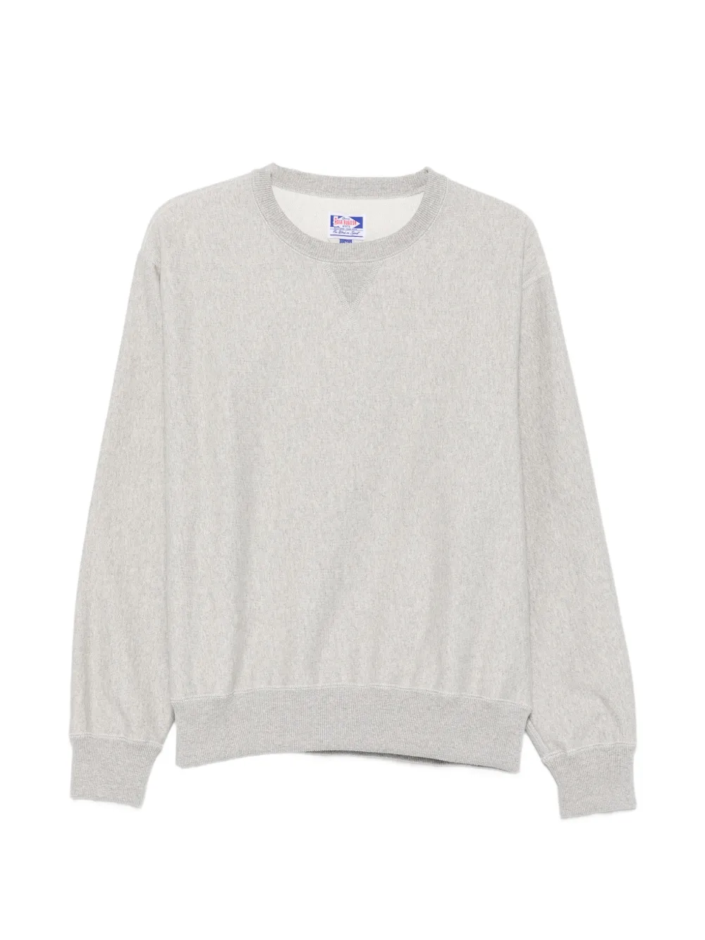 ROSA RUGOSA crew-neck ribbed-trim sweatshirt - Grigio