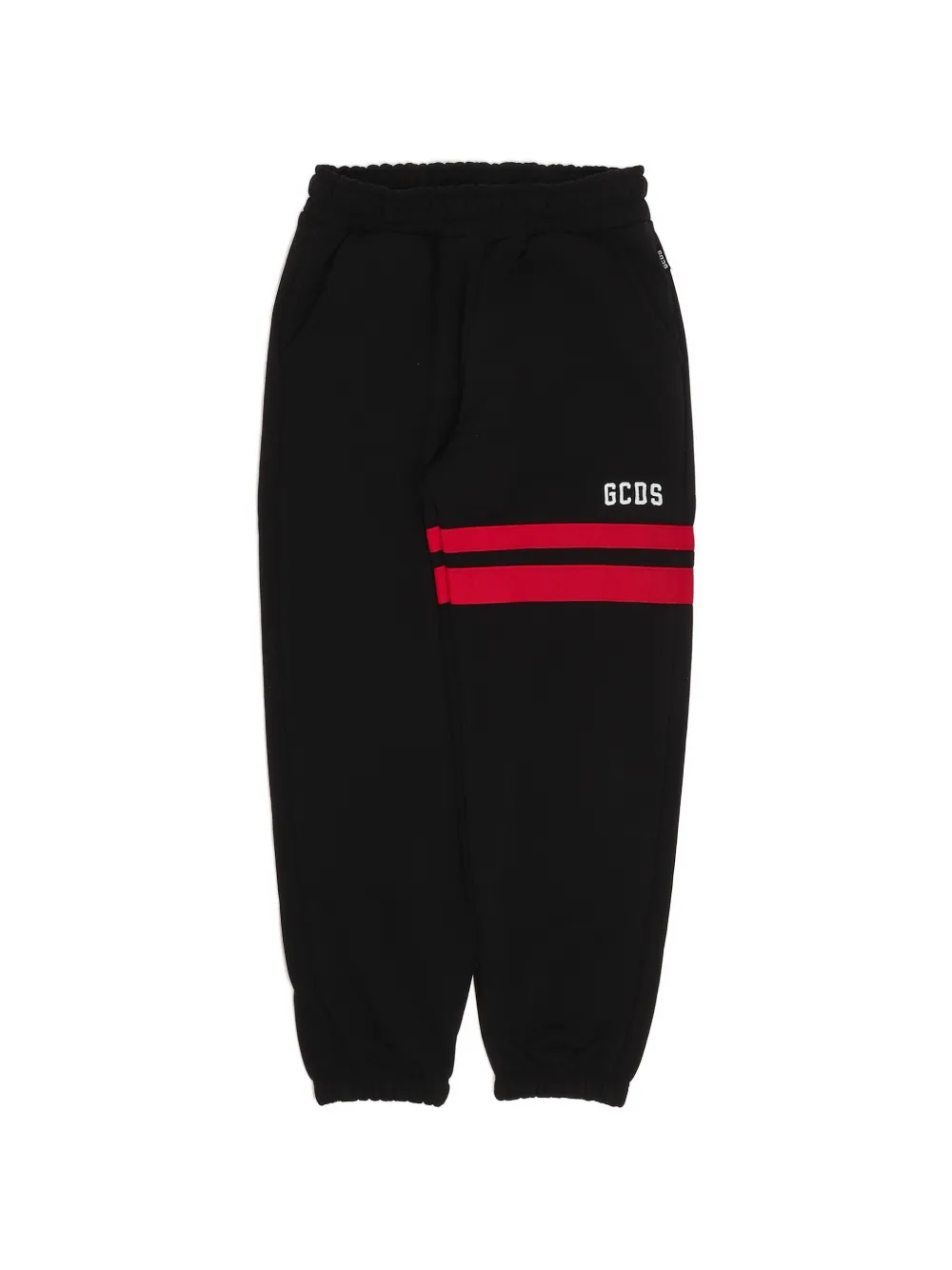 Gcds Kids logo-print side-stripe track pants - Nero