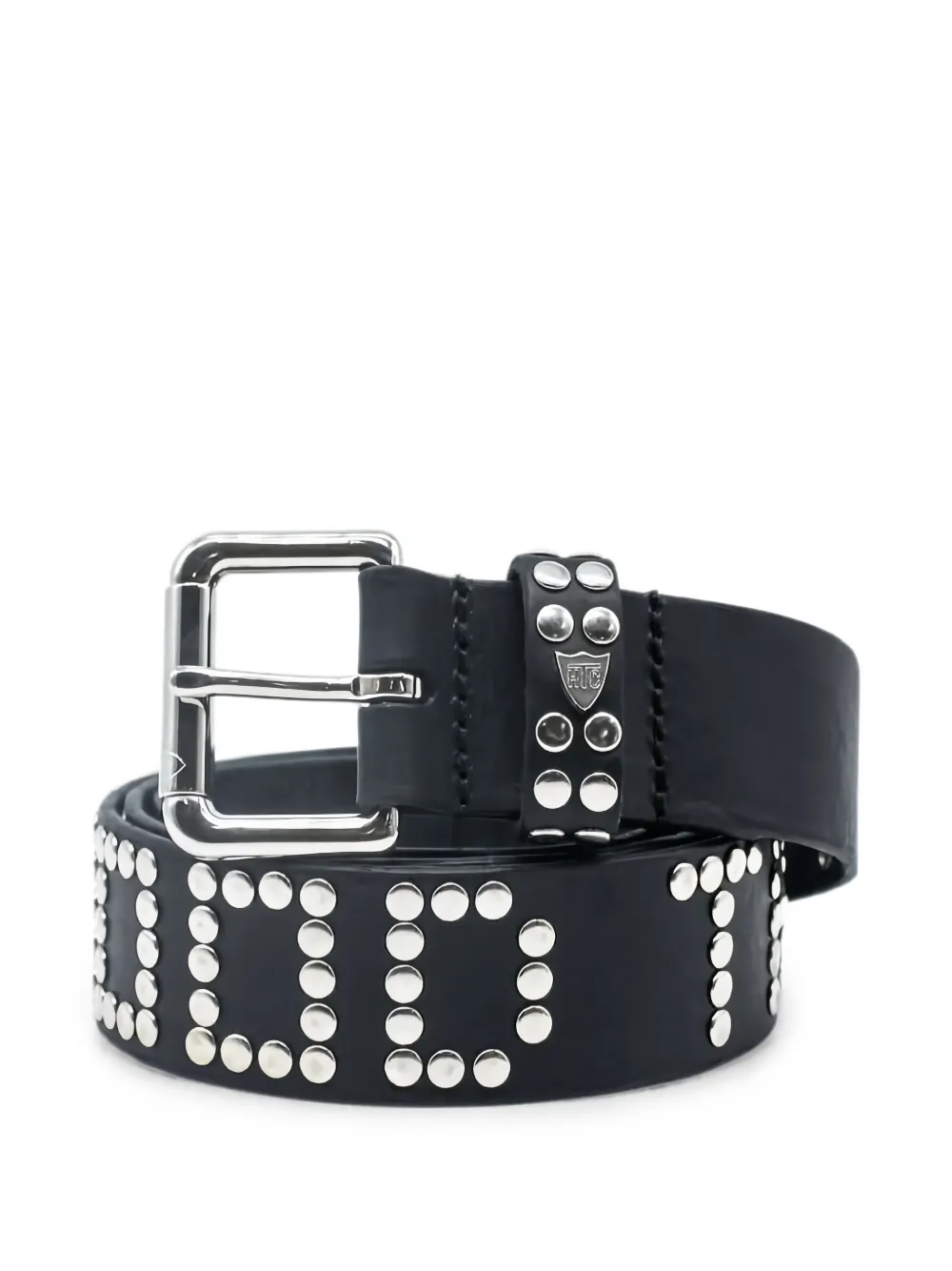 Htc Los Angeles Hollywood stud-embellished leather belt - Nero