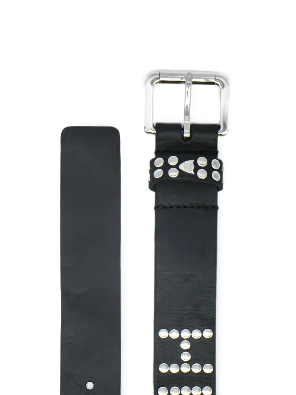 Htc Los Angeles Hollywood leren riem verfraaid met studs Zwart