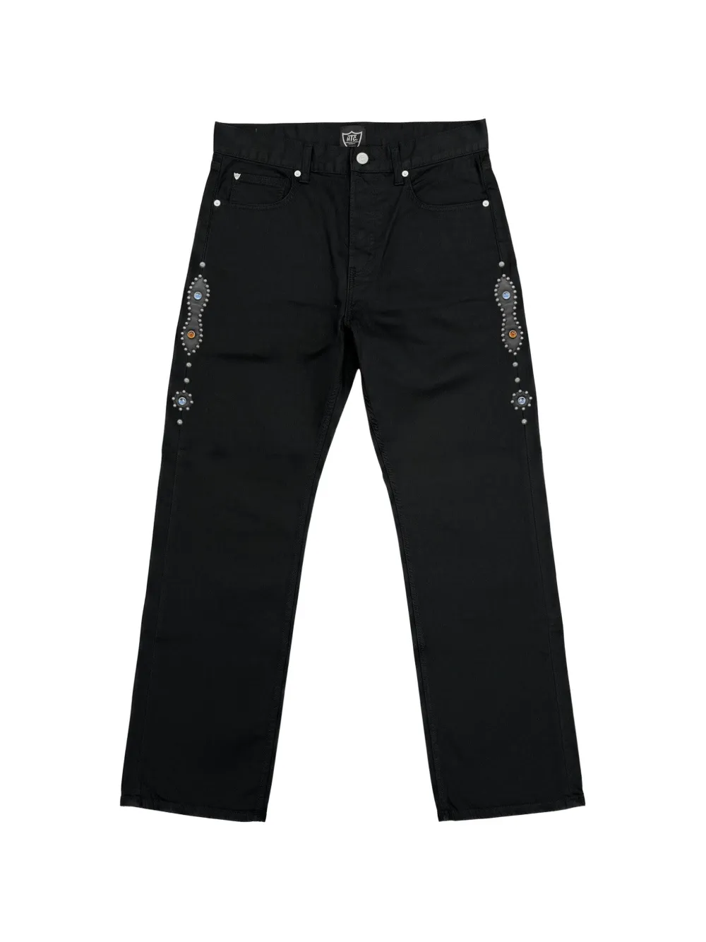 Htc Los Angeles studded Moustache jeans - Nero