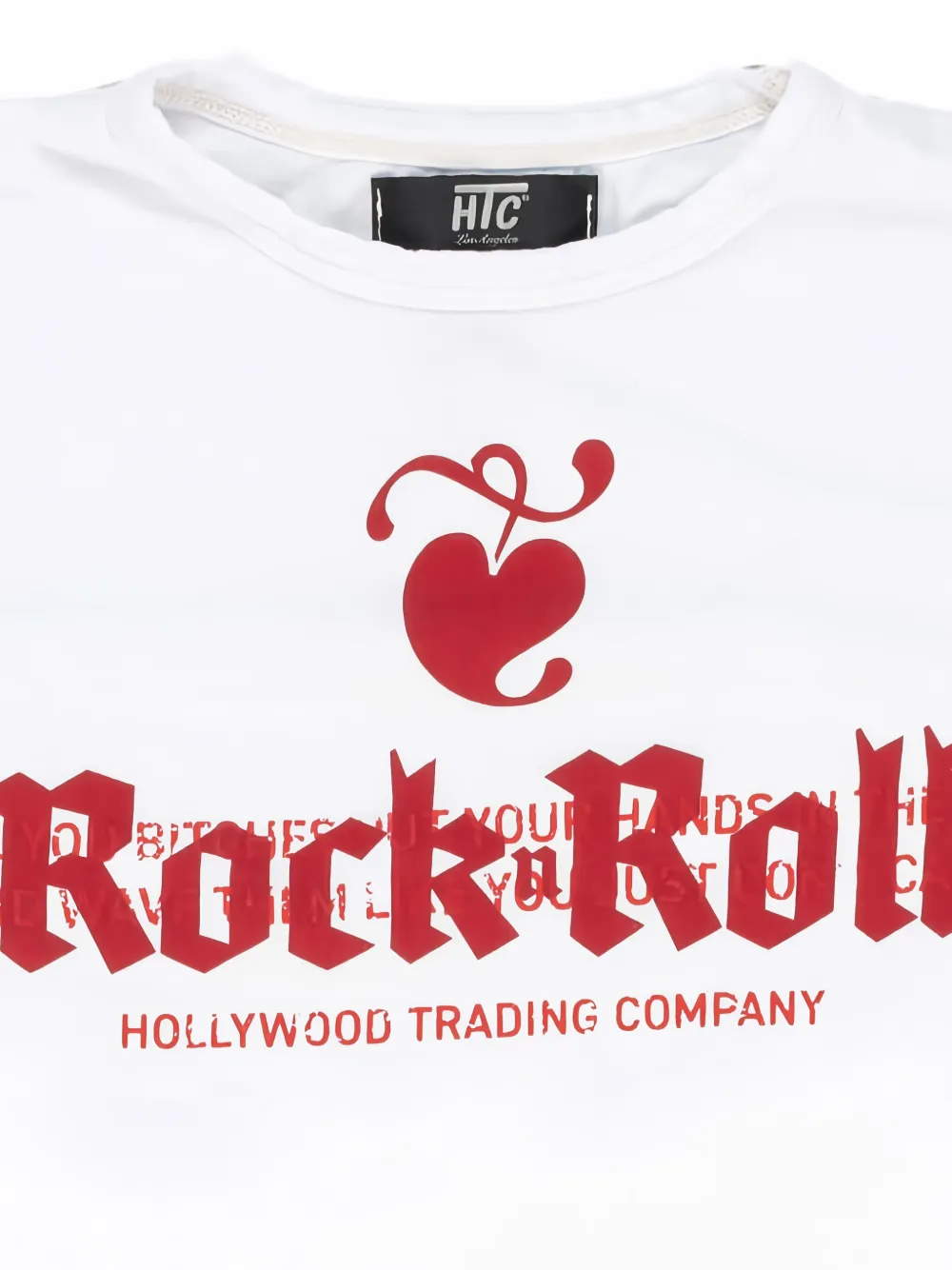 Htc Los Angeles ROCK & ROLL boxy-fit T-shirt met grafische print Wit