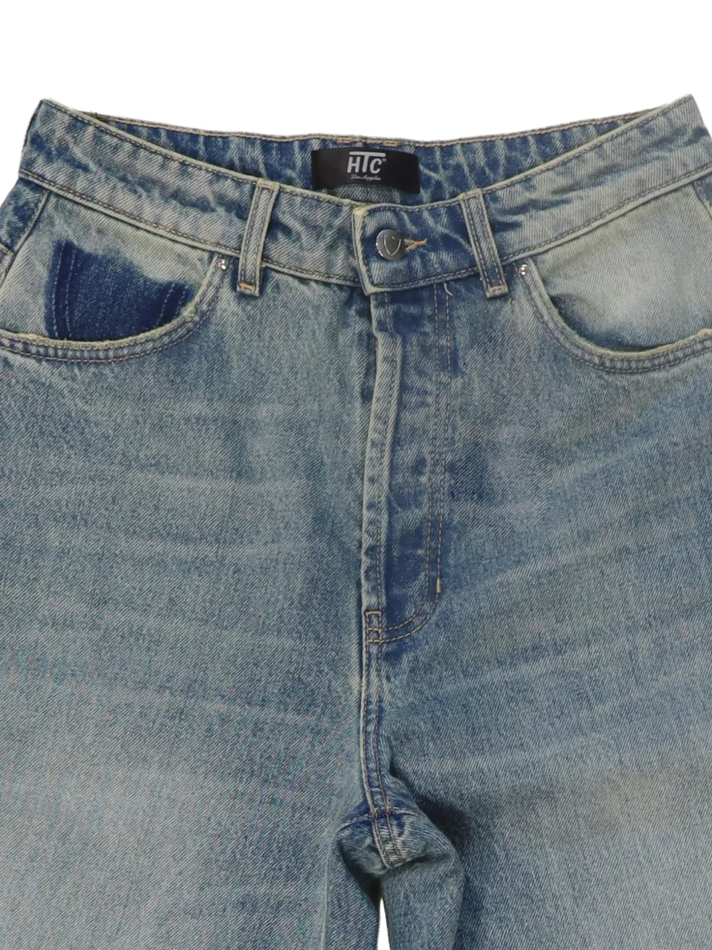 Htc Los Angeles Jeans met wijde pijpen Blauw