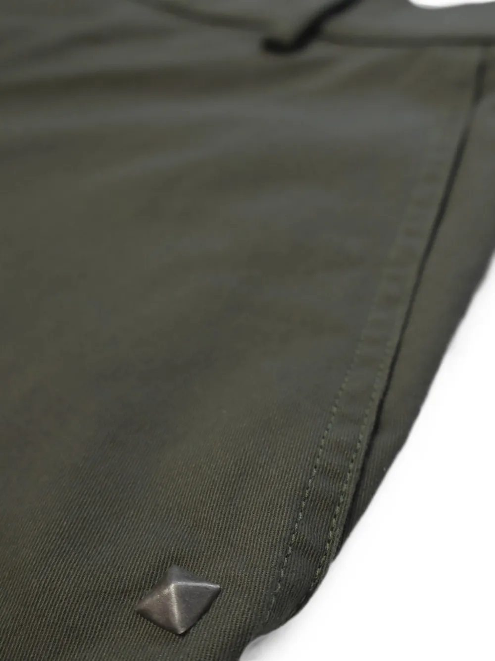 Htc Los Angeles Baggy broek verfraaid met studs Groen