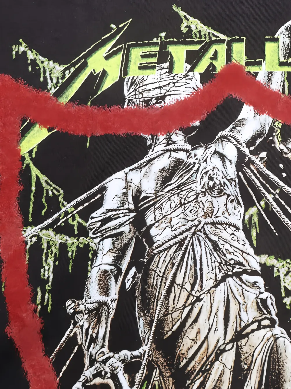 Htc Los Angeles Metallica grafische prints T-shirt Zwart