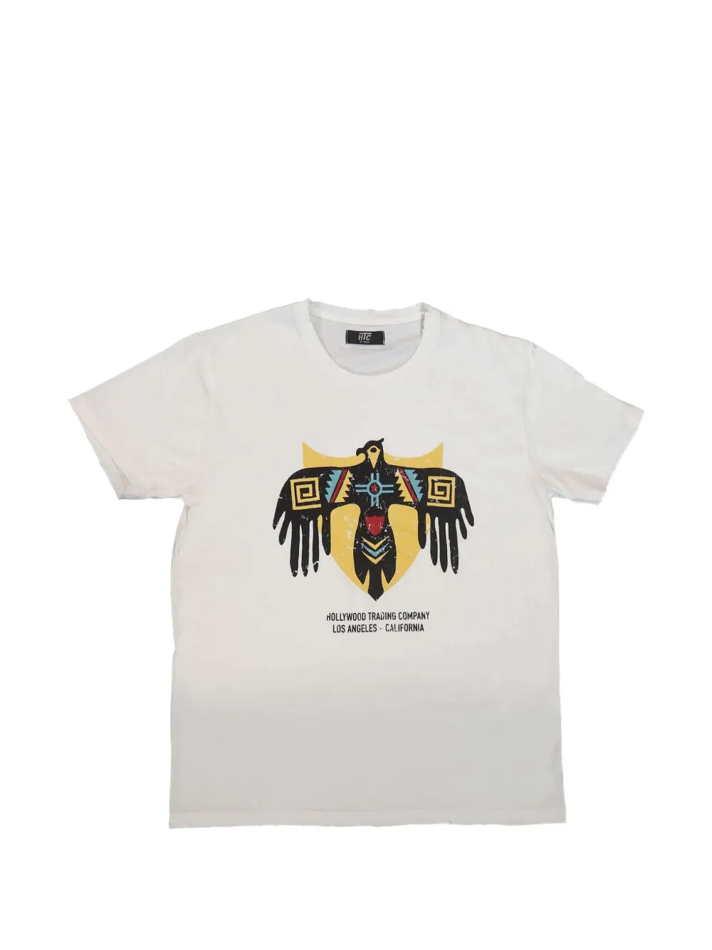 Htc Los Angeles Eagle distressed-effect T-shirt - Bianco