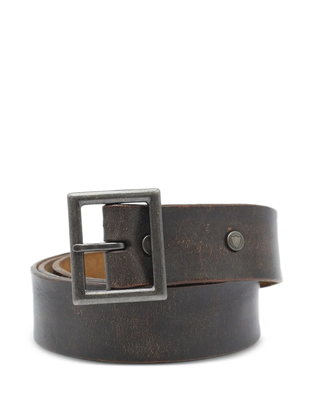 Htc Los Angeles Calico leather belt - Nero