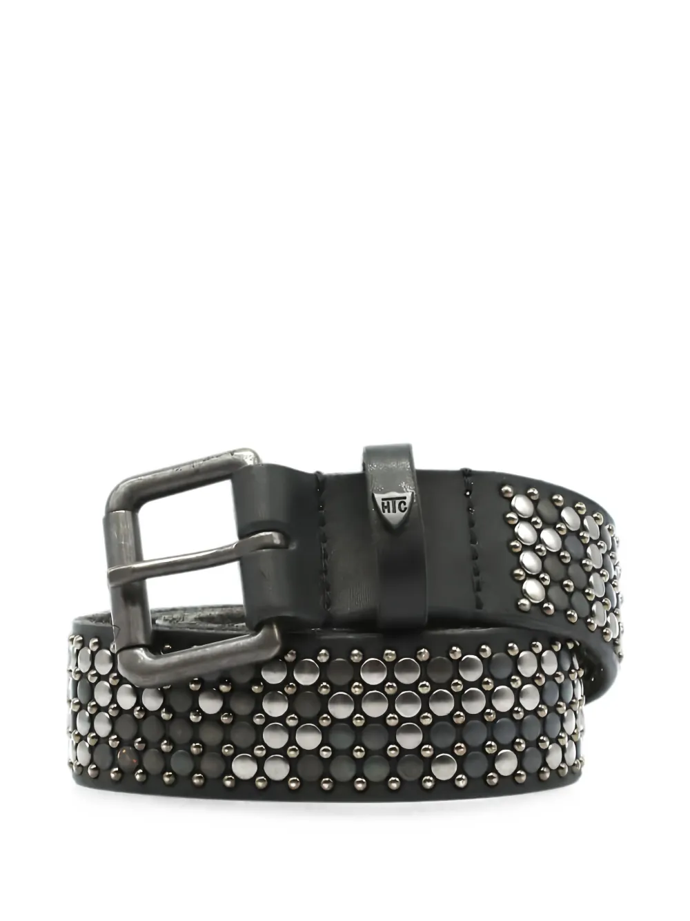 Htc Los Angeles Nest studded leather belt - Nero