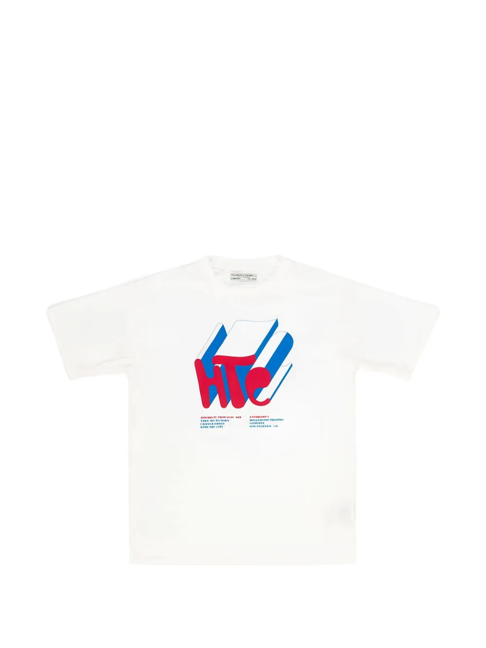 Htc Los Angeles logo-print short-sleeve T-shirt - Bianco