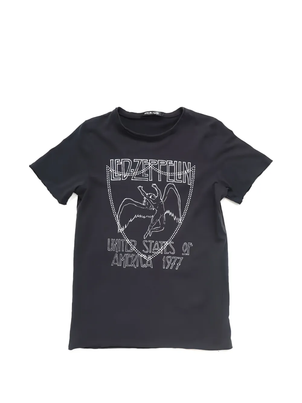 Htc Los Angeles Zeppelin Lux studded graphic-print T-shirt - Nero