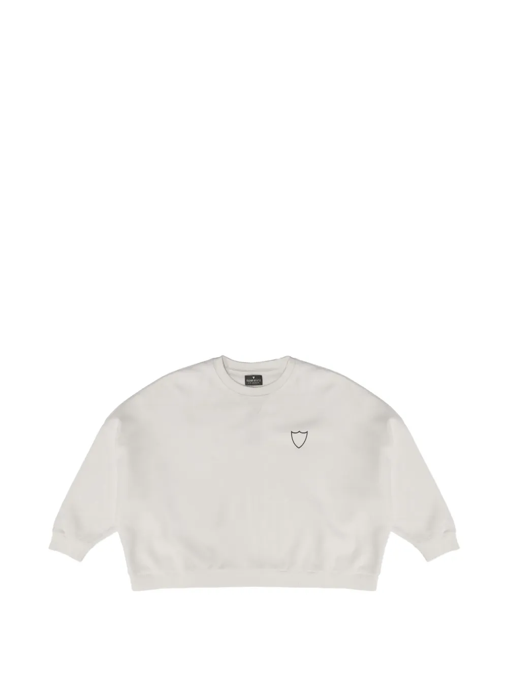 Htc Los Angeles batwing-sleeve logo-print sweater - Bianco