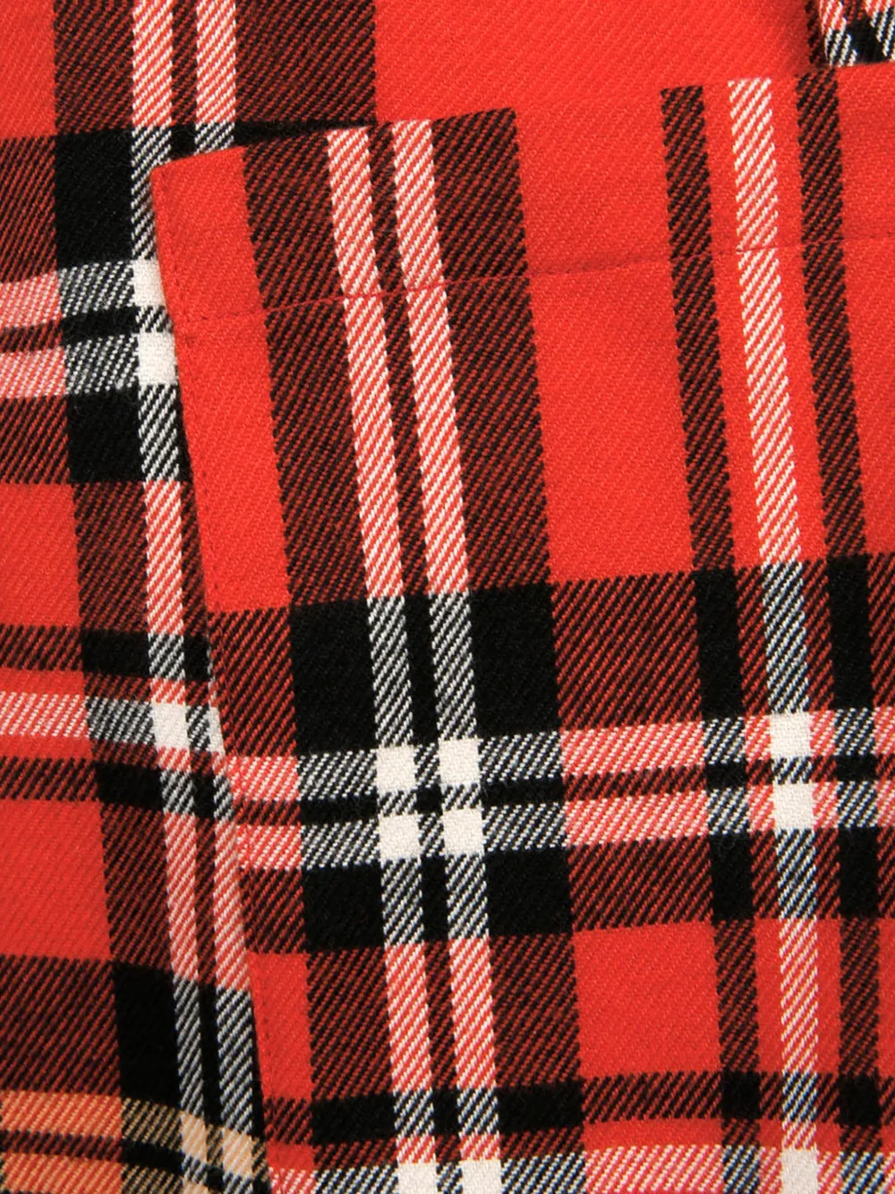 Mini Rodini Geruite midi-jurk met ruches Rood
