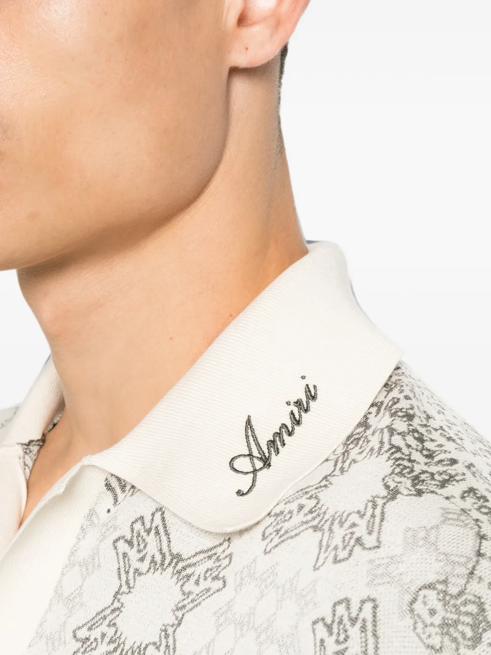 AMIRI Overhemd met geometrische print Beige