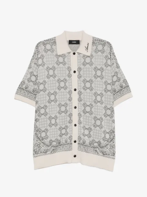 AMIRI camisa con motivo geométrico