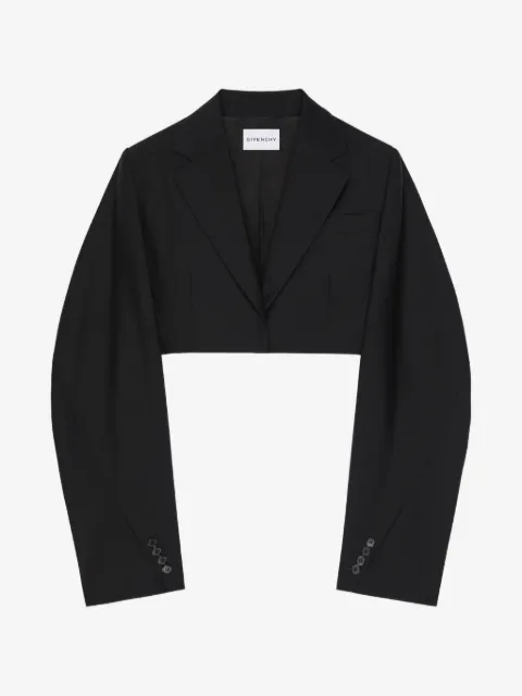 Givenchy cocoon-sleeve crop jacket