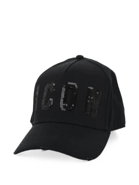 DSQUARED2 sequin-embellished baseball cap