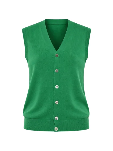 Malo sleeveless V-neck cardigan