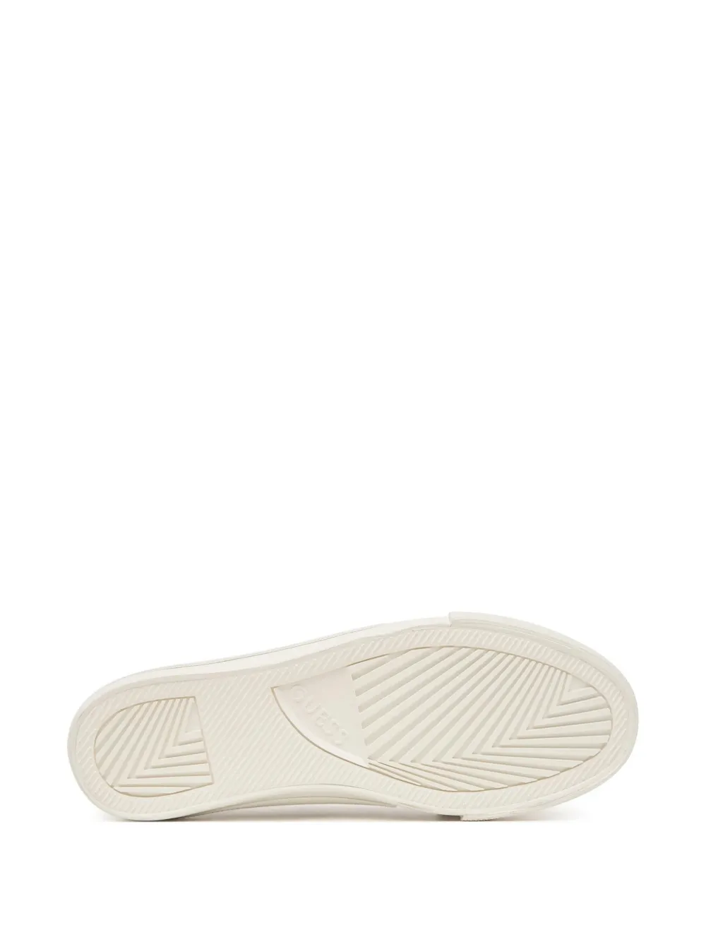 GUESS USA monogram-print canvas sneakers Beige