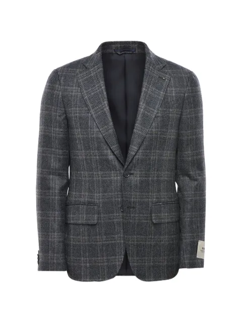 Corneliani tartan single-breasted blazer
