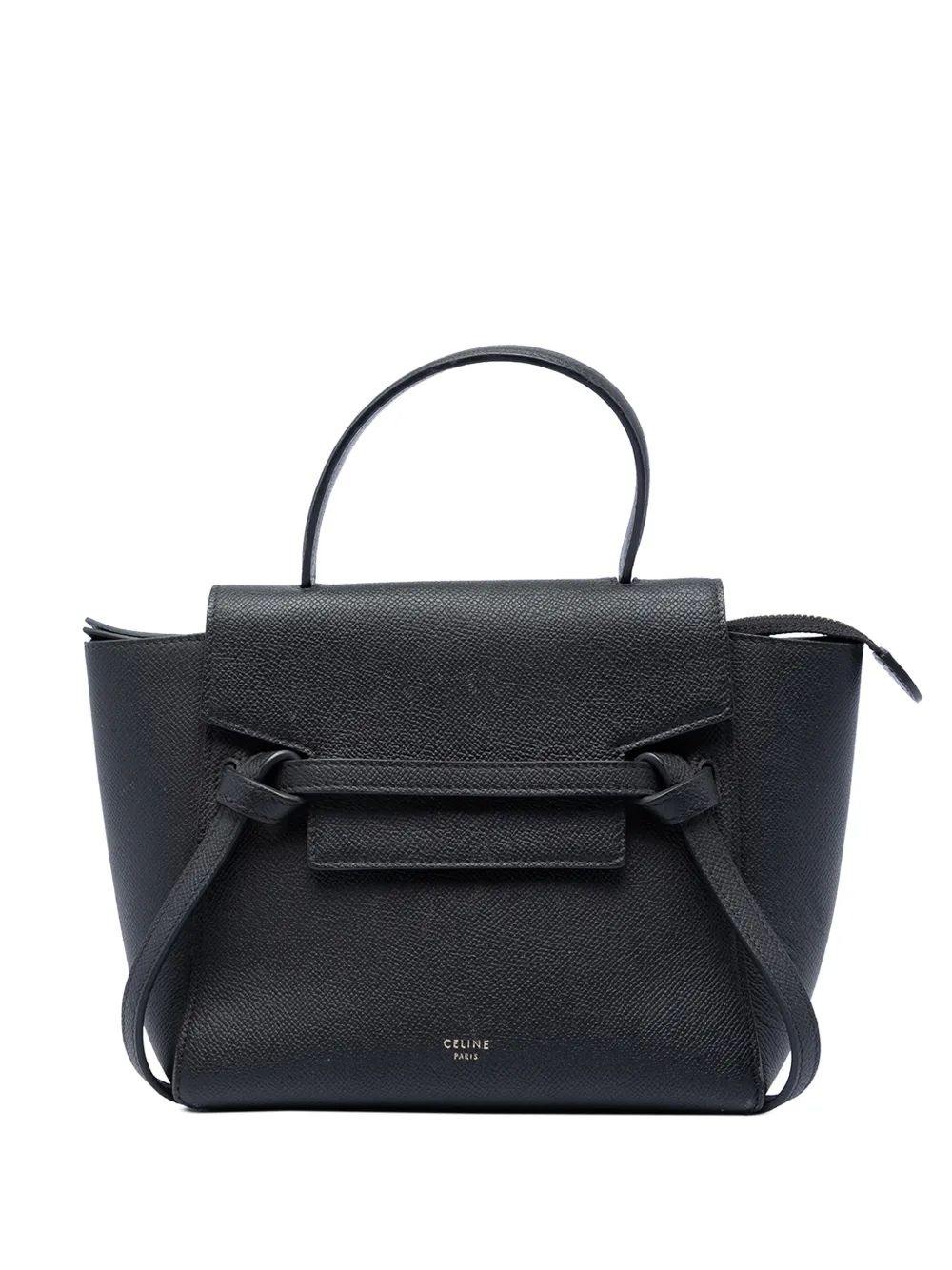 Celine Pre-Owned 2018 Nano Grained Calfskin Belt Bag satchel - Nero