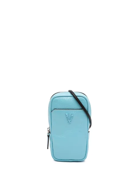 Versace Pre-Owned 2019 Textured Leather Virtus Neck Pouch crossbody bag
