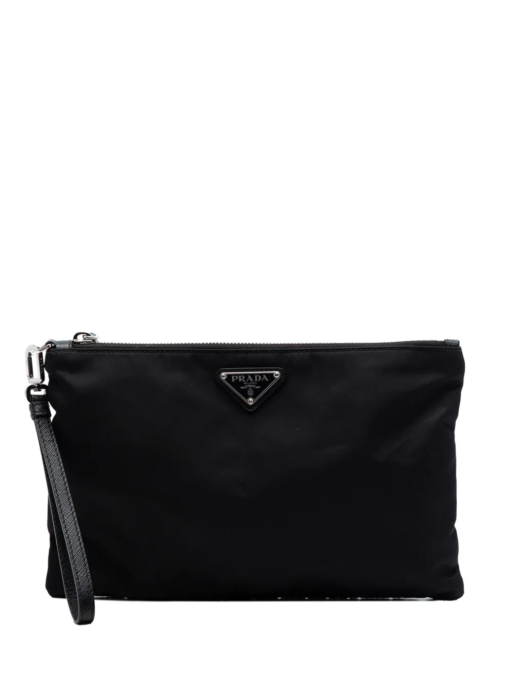 Prada Pre-Owned 2019-2026 Re Nylon Wristlet clutch bag - Nero