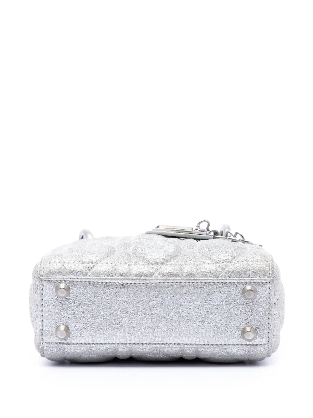 Christian Dior Pre-Owned 2019 マイクロ メタリック カーフスキン