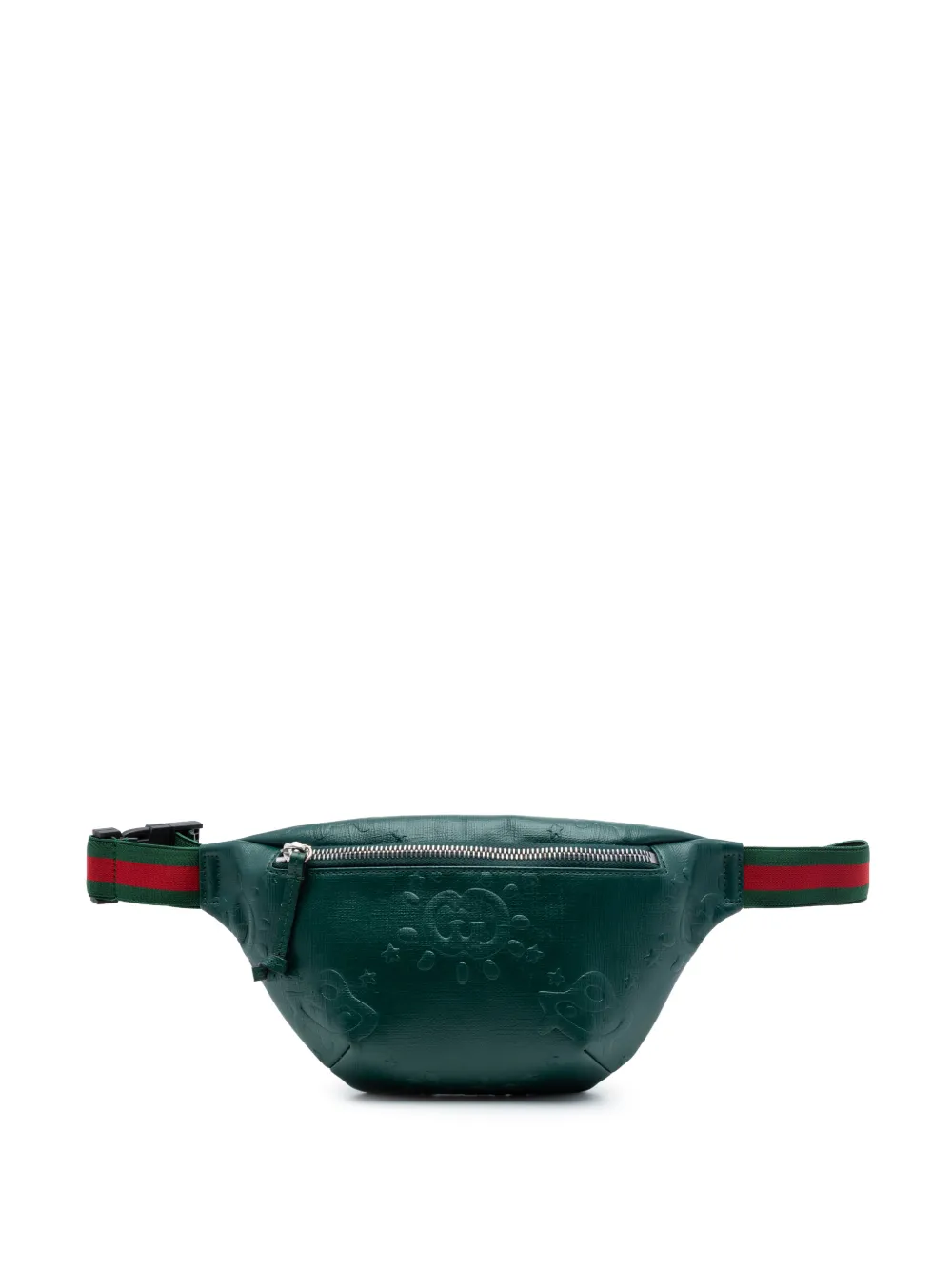 Gucci Pre-Owned Marsupio GG Web UFO goffrato 2016-2026 - Verde