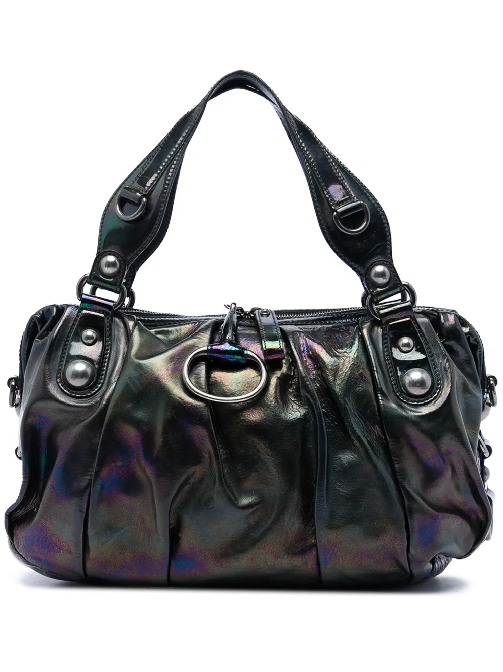 Gucci Pre-Owned 2016-2026 Patent Icon Bit satchel - Nero