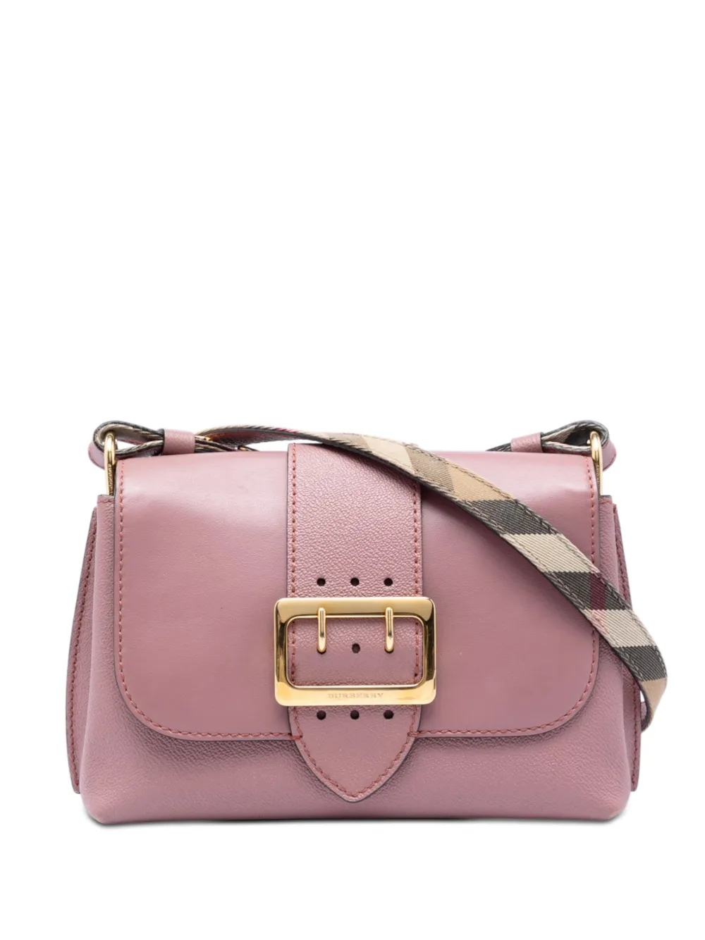 Burberry Pre-Owned 2000-2017 Small Leather Medley Buckle crossbody bag - Rosa