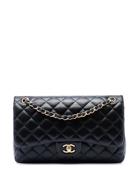 CHANEL Pre-Owned 2013-2014 Jumbo Classic Lambskin Double Flap shoulder bag