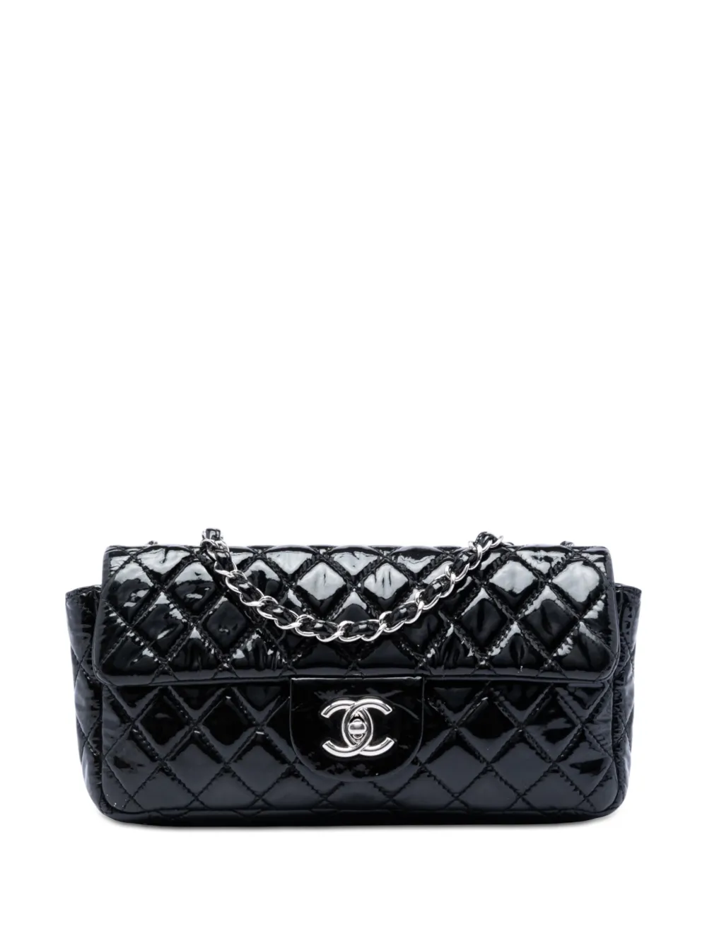 CHANEL Pre-Owned Borsa a spalla Reissue 2.55 East West trapuntata con battente 2008-2009 - Nero
