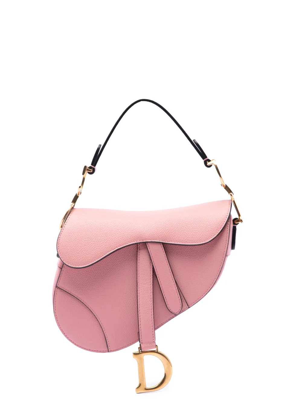 Christian Dior Pre-Owned Borsa a tracolla Saddle mini in pelle di vitello pieno fiore 2018 - Rosa