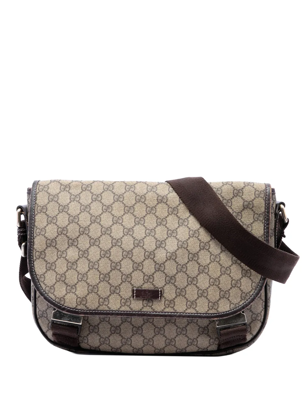 Gucci Pre-Owned Borsa a tracolla in tessuto GG Supreme 2016-2026 - Toni neutri