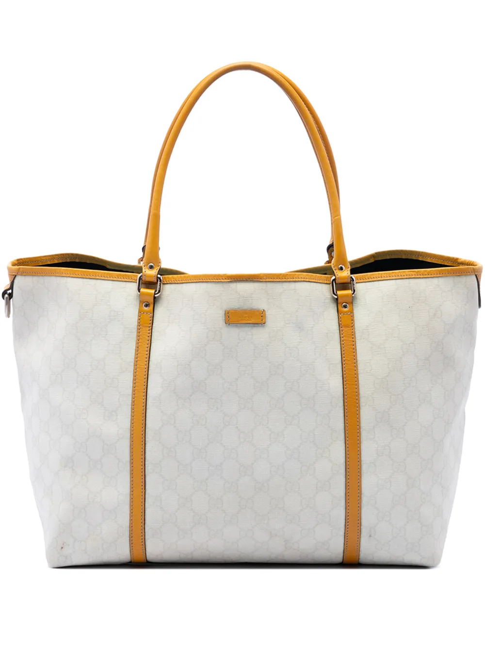 Gucci Pre-Owned 2016-2026 großer GG Supreme Tote Bag - Weiß