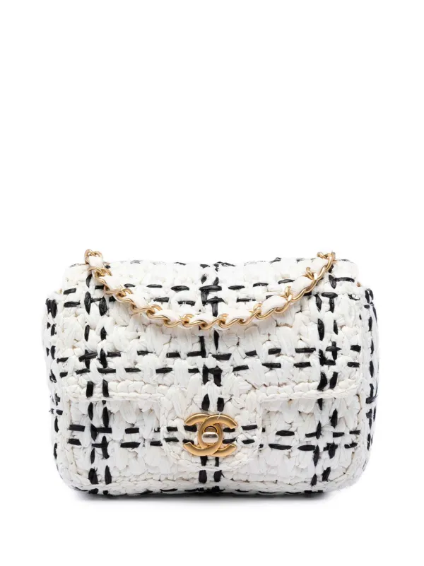CHANEL Pre-Owned 2021-2026 ココマーク ミニ ラフィアエフェクト