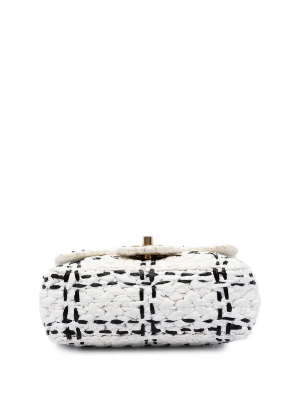 CHANEL Pre-Owned 2021-2026 ココマーク ミニ ラフィアエフェクト
