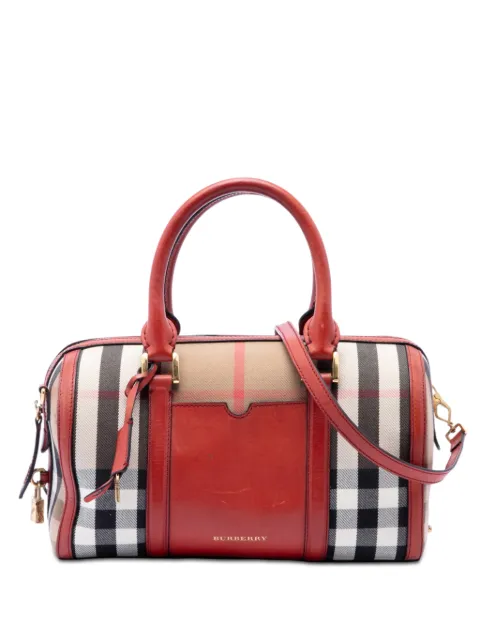 Burberry Pre-Owned 2000-2017 Medium House Check Canvas Sartorial Alchester satchel