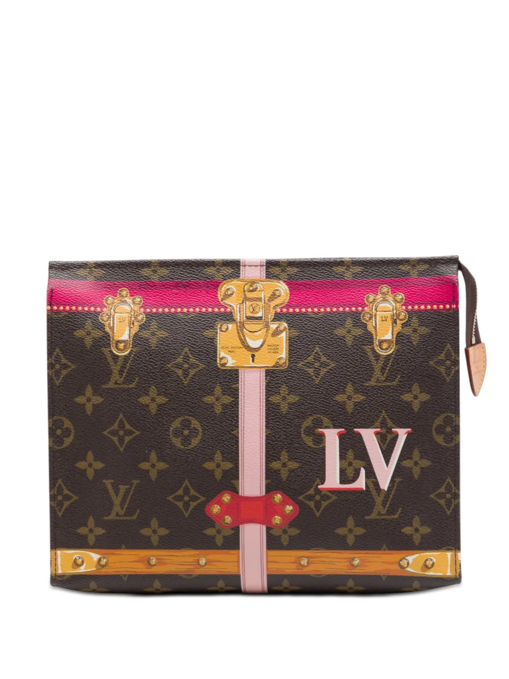 Louis Vuitton Pre-Owned Trousse 26 Summer Trunks con monogramma 2018 - Marrone