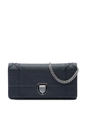Miu Miu Pre-Owned 2010-2026 スタッズ レザー ジップ クラッチバッグ